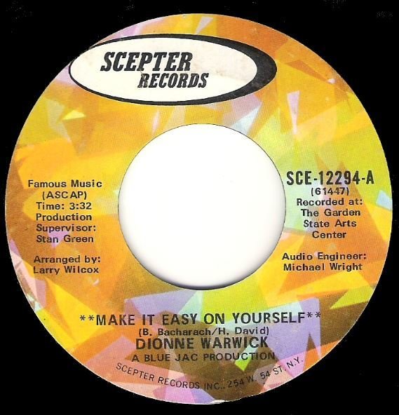 Warwick, Dionne / Make It Easy On Yourself | Scepter SCE-12294 | Single, 7&quot; Vinyl | September 1970