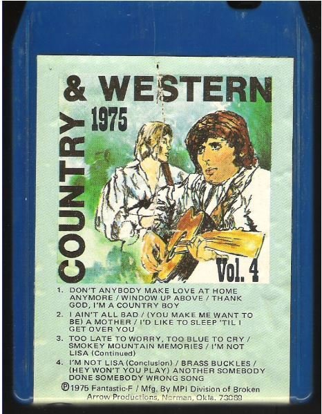 Uncredited Artists / Country + Western 1975 - Vol. 4 / Fantastic-F MP-618 | Blue Shell | 1975