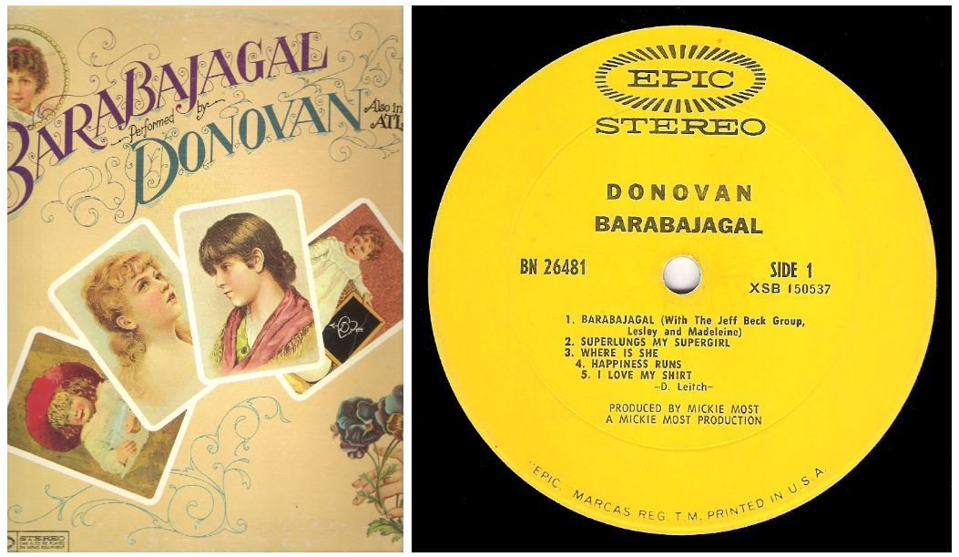 Donovan / Barabajagal | Epic BN-26481 | Album (12" Vinyl) | August 1969