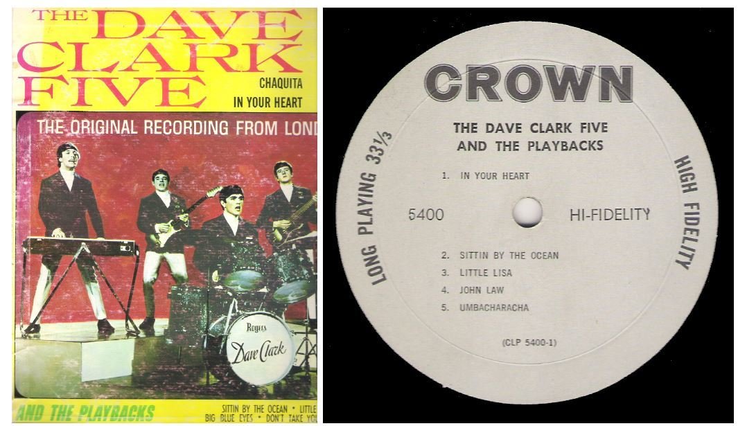 Clark, Dave (The Dave Clark Five) / The Dave Clark Five and The Playbacks | Crown CLP-5400 | Album (12" Vinyl) | 1964