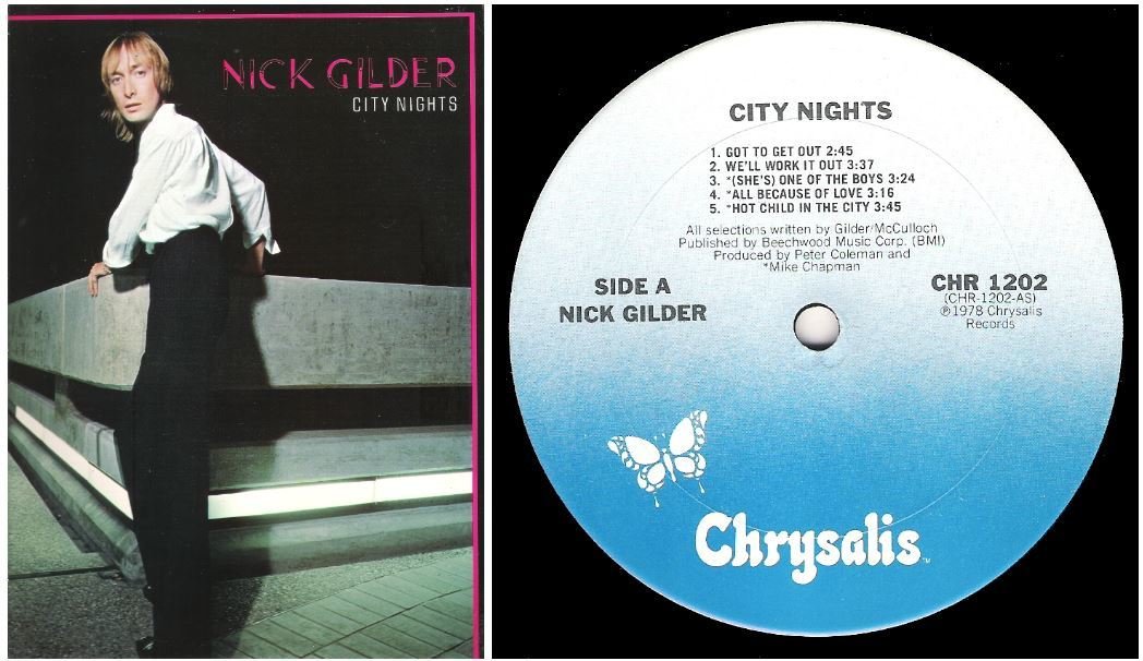 Gilder, Nick / City Nights | Chrysalis CHR-1202 | Album (12" Vinyl) | 1978