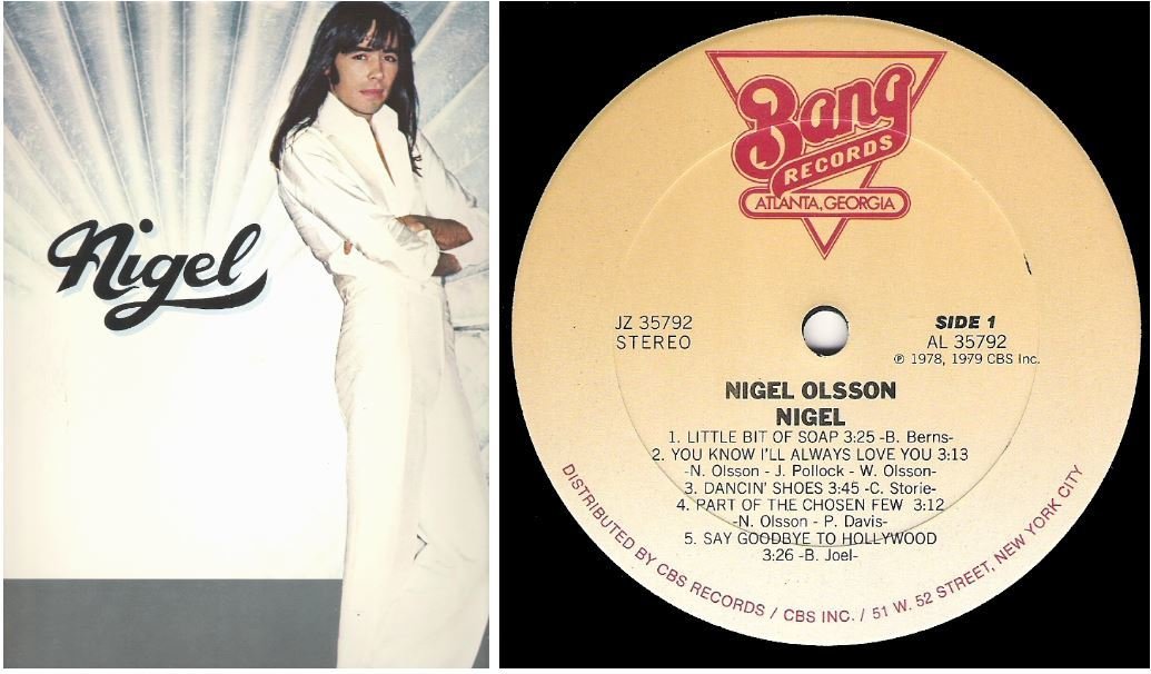 Olsson, Nigel / Nigel | Bang JZ-35792 | Album (12" Vinyl) | 1979
