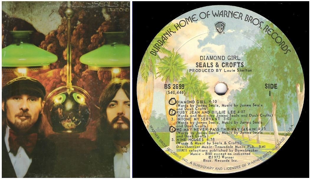 Seals + Crofts / Diamond Girl | Warner Bros. BS-2699 | Album (12" Vinyl) | April 1973