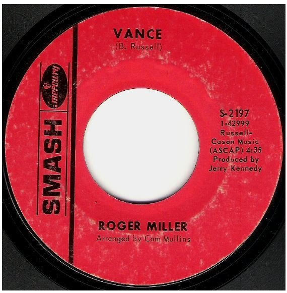 Miller, Roger / Vance | Smash S-2197 | Single, 7&quot; Vinyl | November 1968