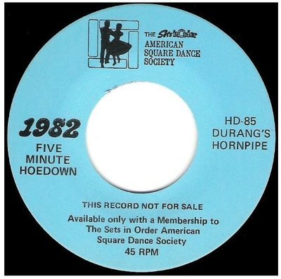 Uncredited Artists / Durang&#39;s Hornpipe | Sets In Order HD-85 | Single, 7&quot; Vinyl | 1982