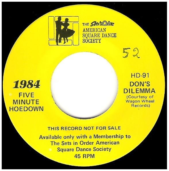 Uncredited Artists / Don's Dilemma | Sets In Order HD-91 | Single, 7" Vinyl | 1984
