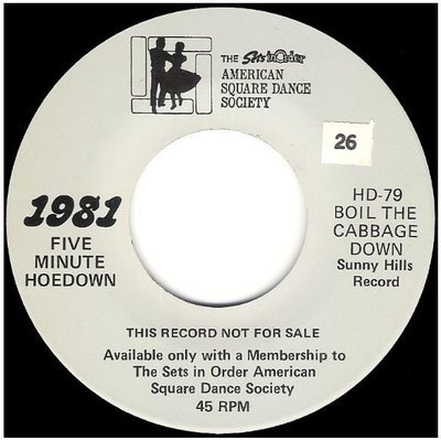 Uncredited Artists / Boil the Cabbage Down | Sets In Order HD-79 | Single, 7&quot; Vinyl | 1981