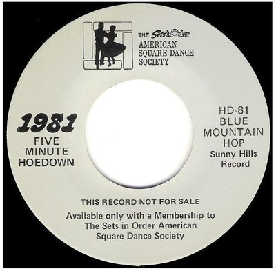 Uncredited Artists / Blue Mountain Hop | Sets In Order HD-81 | Single, 7&quot; Vinyl | 1981