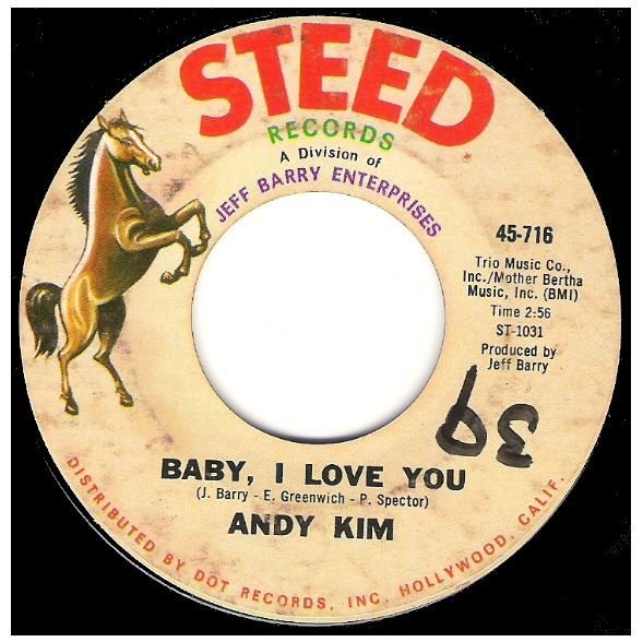 Kim, Andy / Baby, I Love You | Steed 45-716 | Single, 7&quot; Vinyl | April 1969