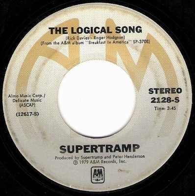 Supertramp / The Logical Song | A+M 2128-S | Single, 7" Vinyl | March 1979