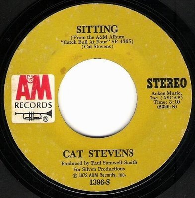 Stevens, Cat / Sitting | A+M 1396-S | Single, 7&quot; Vinyl | October 1972