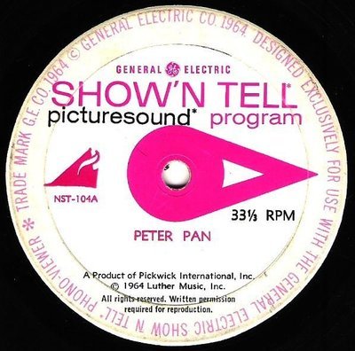 Show &#39;N Tell / Peter Pan | General Electric NST-104 | EP, 7&quot; Vinyl | 1964
