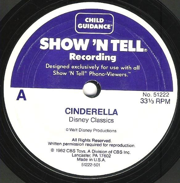 Show &#39;N Tell / Cinderella | Child Guidance 51222 | Single, 7&quot; Vinyl | 1982