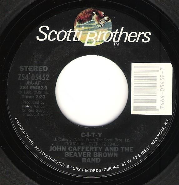 Cafferty, John (+ The Beaver Brown Band) / C-I-T-Y | Scotti Brothers ZS4-05452 | Single, 7&quot; Vinyl | July 1985