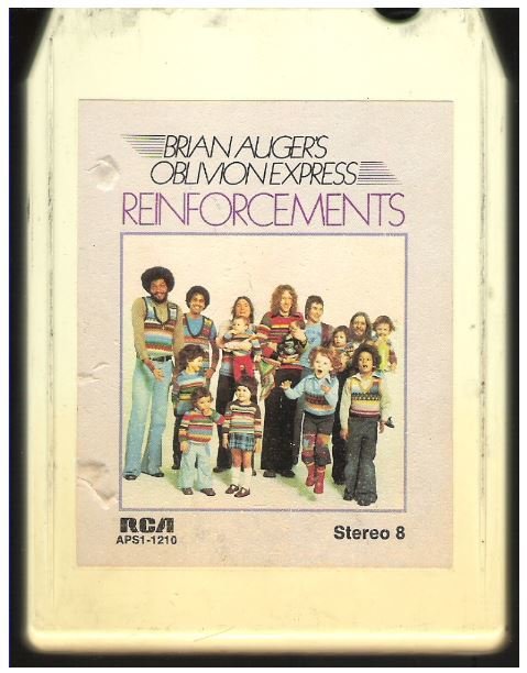 Auger, Brian (Oblivion Express) / Reinforcements / RCA APS1-1210 | White Shell | 8-Track Tape | 1975