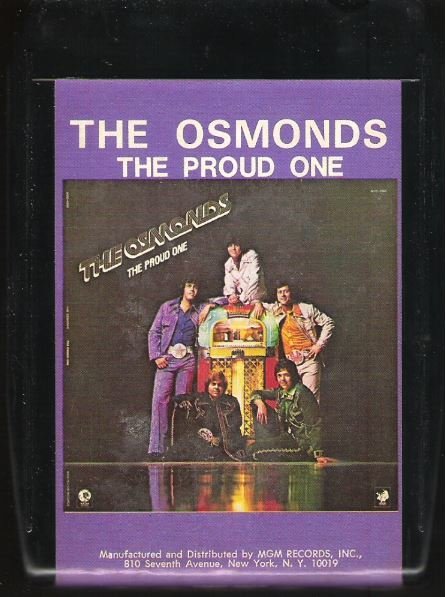 Osmonds, The / The Proud One | MGM M8H-4993 | Black Shell | 8-Track Tape | August 1975