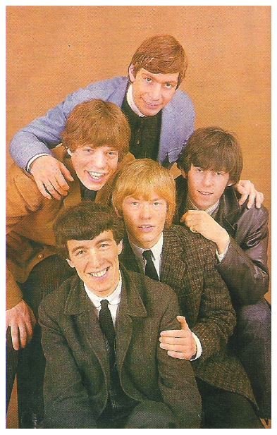 Rolling Stones, The / All 5 - Mick in Brown Jacket - Light Brown Background | Magazine Photo | 1960s