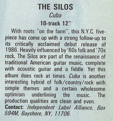 Silos, The / Cuba | Magazine Review | December 1987