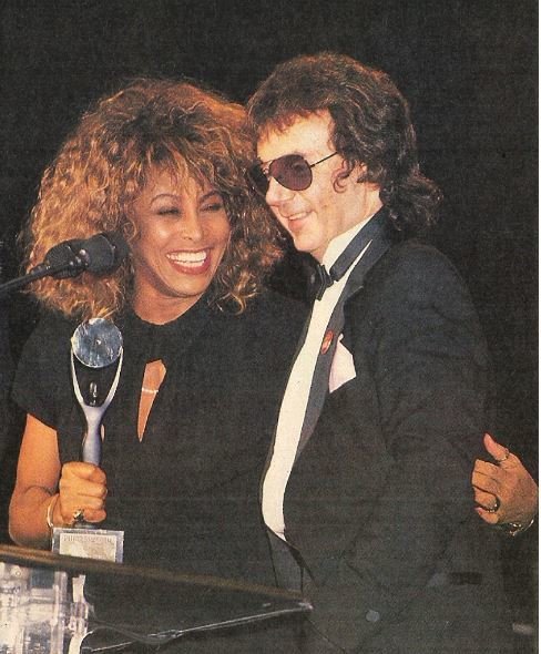 Turner, Tina / Rock + Roll Hall of Fame | Magazine Photo | January 1989 | with Phil Spector
