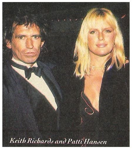 Richards, Keith / Rock + Roll Hall of Fame | Magazine Photo | January 1989 | with Patti Hansen