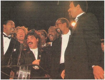 Temptations, The / Rock + Roll Hall of Fame | January 1989 | with Hall + Oates