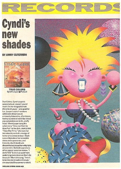 Lauper, Cyndi / True Colors | Magazine Review | September 1986