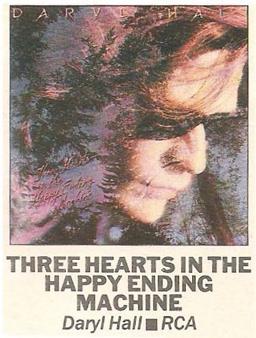 Hall, Daryl / Three Hearts in the Happy Ending Machine | Magazine Review | September 1986 | by David Wild