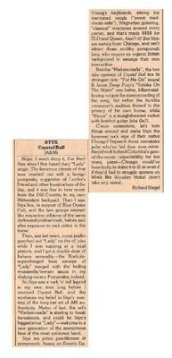 Styx / Crystal Ball | March 1977 | by Richard Riegel