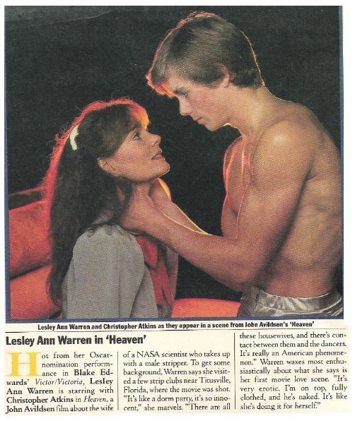 Warren, Lesley Ann / Lesley Ann Warren in 'Heaven' | Magazine Article | May 1983 | with Christopher Atkins