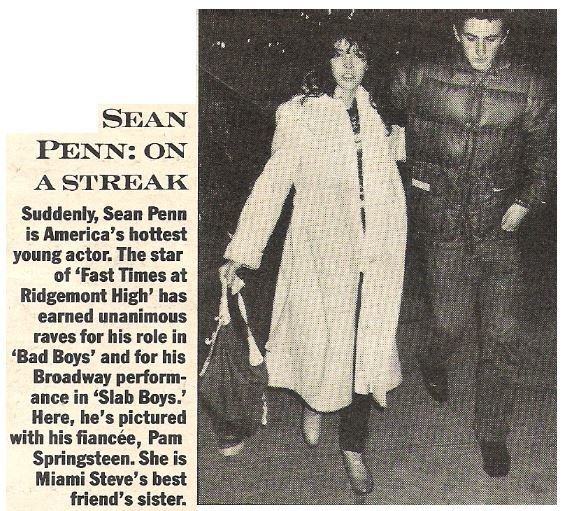 Penn, Sean / Sean Penn: On a Streak | Magazine Article | May 1983 | with Pam Springsteen