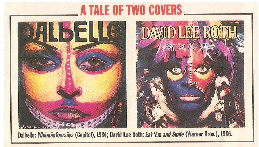Roth, David Lee / A Tale of Two Covers | Magazine Photo | May 1983 | with Dalbello