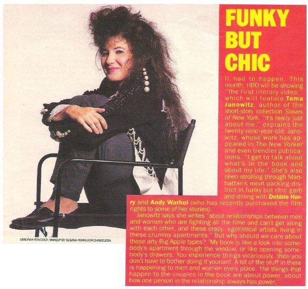 Janowitz, Tama / Funky But Chic | Magazine Article | May 1983