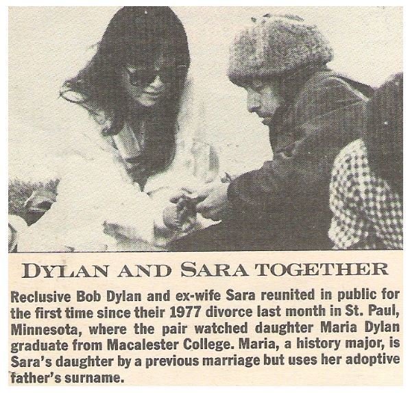 Dylan, Bob / Dylan and Sara Together | Magazine Article | July 1983 | with Sara Dylan