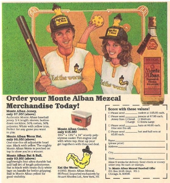 Monte Alban (Mezcal) / Order Your Monte Alban Mezcal Merchandise Today! | Magazine Ad | 1983