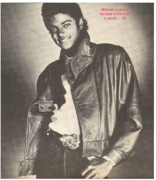 Jackson, Michael / Michael Jackson Is the Man of the Year in Music | Magazine Photo | March 1984