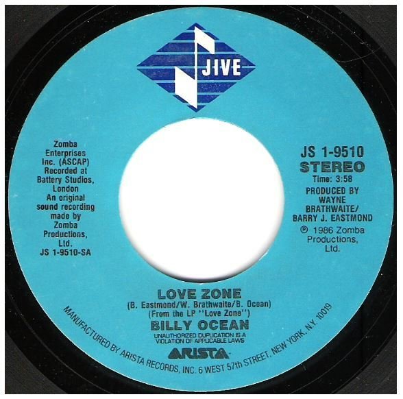 Ocean, Billy / Love Zone | Jive JS 1-9510 | Single, 7" Vinyl | July 1986