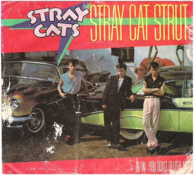 Stray Cats / Stray Cat Strut | EMI America B-8122 | Picture Sleeve | July 1982