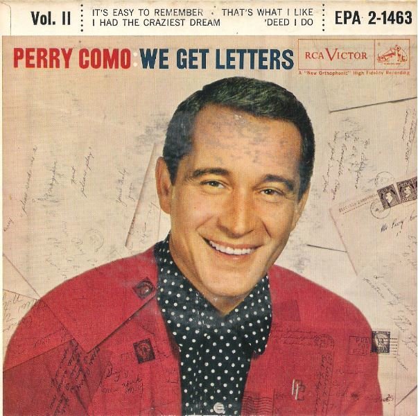 Como, Perry / We Get Letters - Vol. II | RCA Victor EPA 2-1463 | EP, 7" Vinyl | 1957