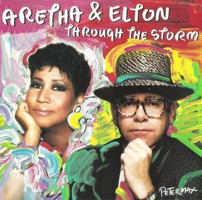 Franklin, Aretha / Through the Storm | Arista AS1-9809 | Single, 7&quot; Vinyl | April 1989 | with Elton John