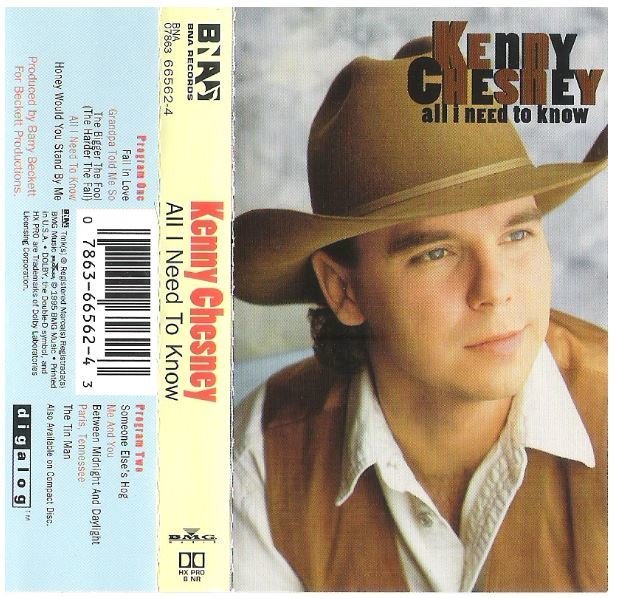 Chesney, Kenny / All I Need to Know | BNA 66562-4 | June 1995