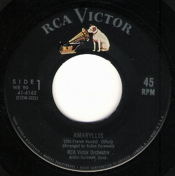 RCA Victor Orchestra / Amaryllis | RCA Victor 41-6162 | Single, 7" Vinyl