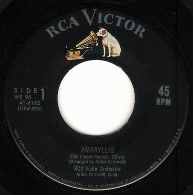 RCA Victor Orchestra / Amaryllis | RCA Victor 41-6162 | Single, 7&quot; Vinyl