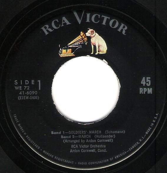 RCA Victor Orchestra / Soldiers' March + 3 | RCA Victor 41-6090 | EP, 7" Vinyl
