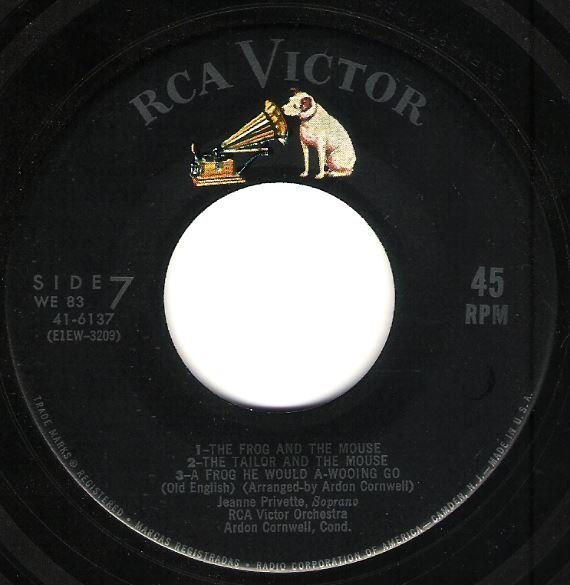 RCA Victor Orchestra / The Frog and the Mouse + 6 | RCA Victor 41-6137 | EP, 7" Vinyl