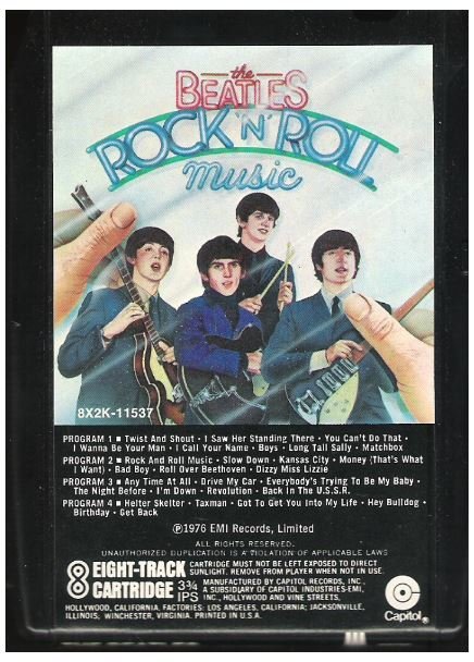 Beatles, The / Rock 'N' Roll Music | Capitol 8X2K-11537 | Black Shell | 8-Track Tape | June 1976