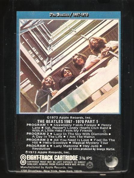 Beatles, The / The Beatles 1967-1970 | Apple 8XK-3407 | Black Shell | 8-Track Tape | April 1973 | Part 1