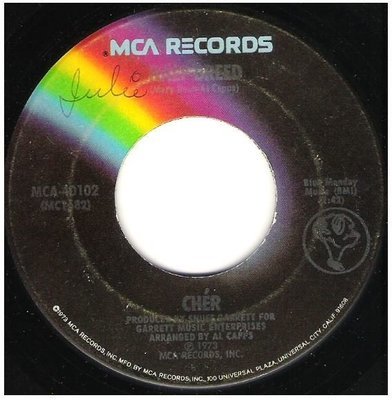 Cher / Half-Breed | MCA 40102 | Single, 7&quot; Vinyl | July 1973