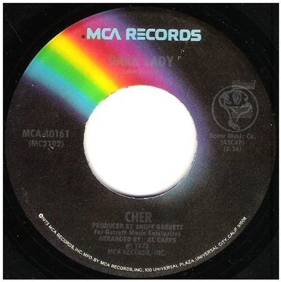 Cher / Dark Lady | MCA 40161 | Single, 7&quot; Vinyl | December 1973