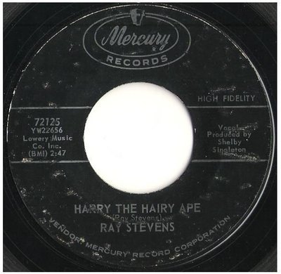 Stevens, Ray / Harry the Hairy Ape | Mercury 72125 | Single, 7&quot; Vinyl | May 1963