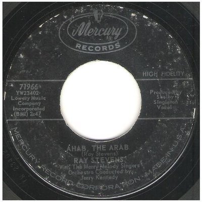 Stevens, Ray / Ahab, the Arab | Mercury 71966 | Single, 7&quot; Vinyl | June 1962